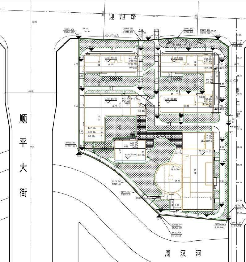 楼！汇银商务中心项目设计方案批前公示尊龙凯时人生就博登录拟建酒店及办公(图2)